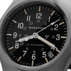 Marathon Re-Issue Stainless Steel GP Quartz with Date (GPQ) 39mm US Government Marking Stainless Steel WW194015SS
