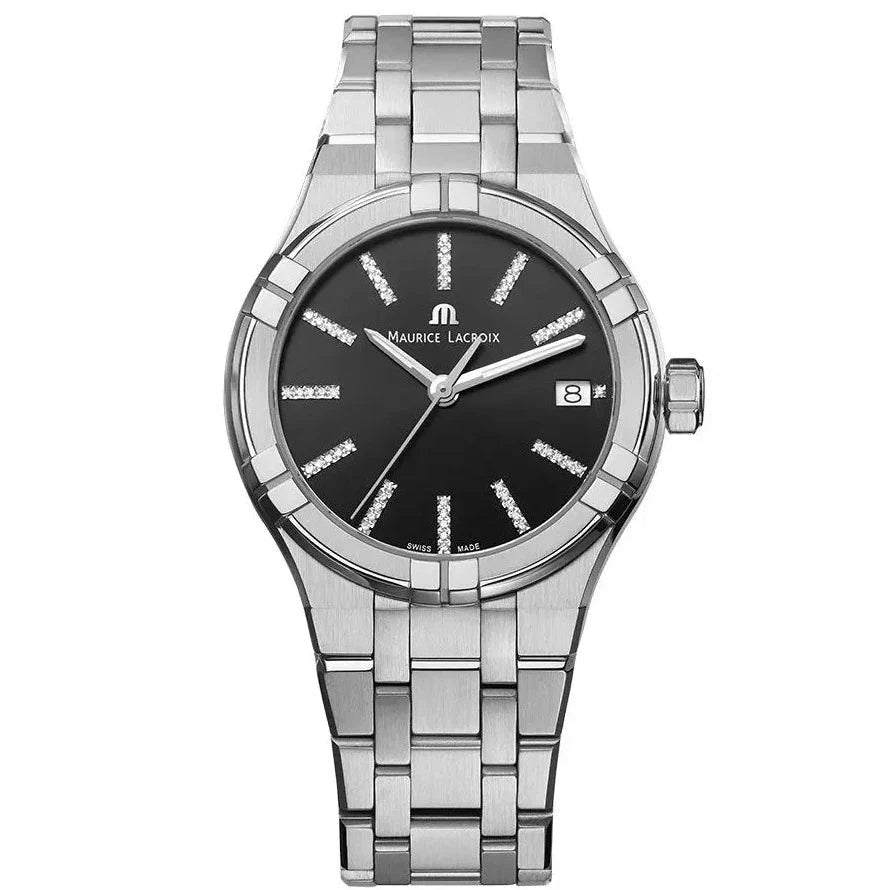 Maurice Lacroix Ladies Black Diamond Aikon Watch