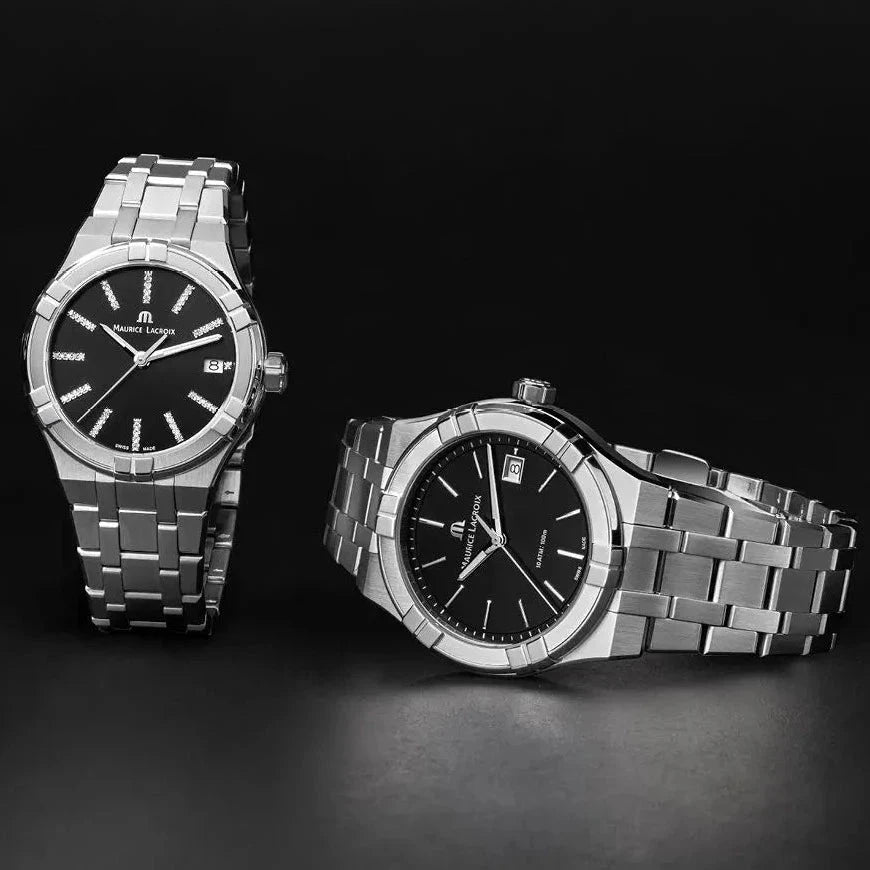 Maurice Lacroix Ladies Black Diamond Aikon Watch