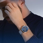 Maurice Lacroix Men's Blue Eliros Chronograph Mesh Watch