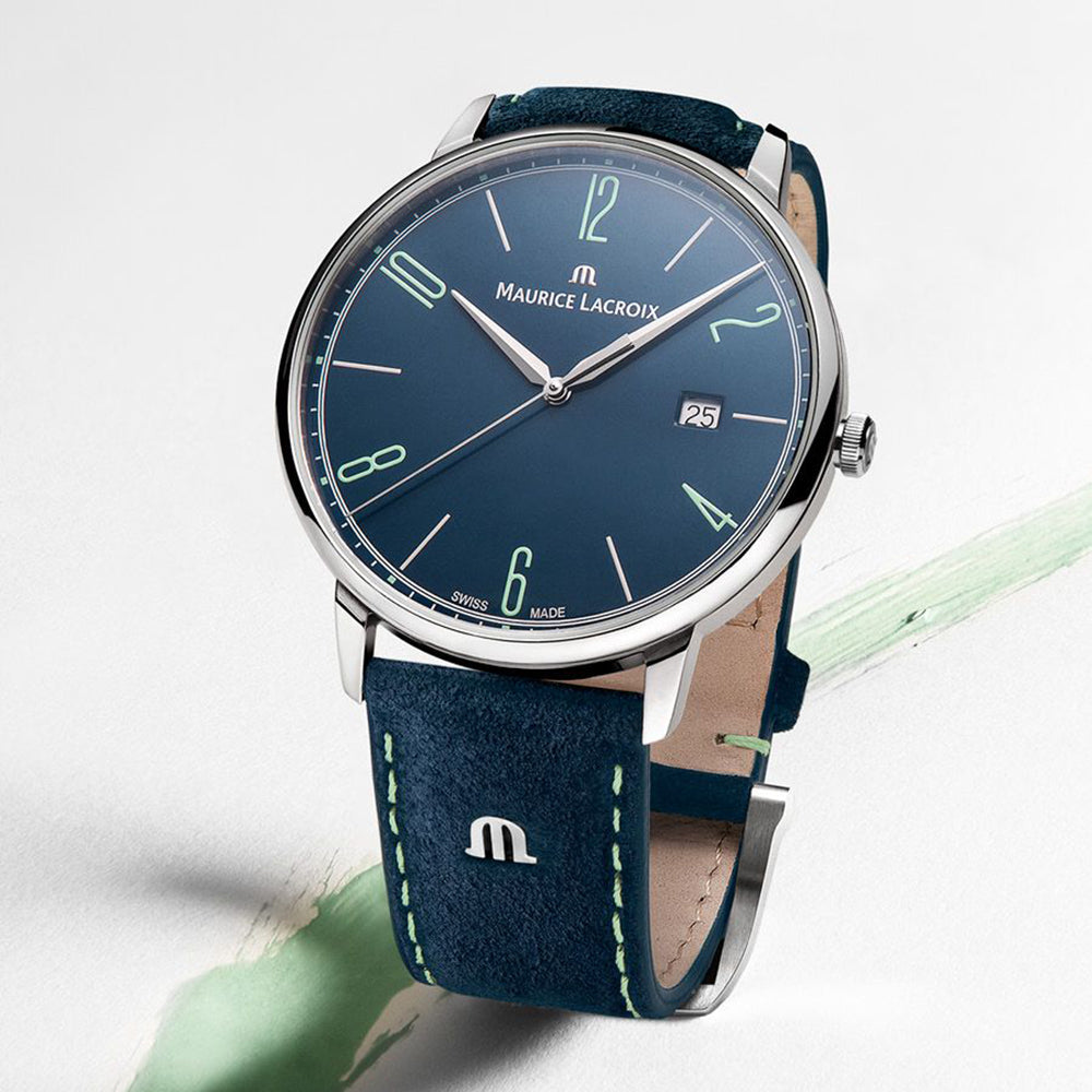 Maurice Lacroix Men's Blue Eliros Date Quartz  Watch