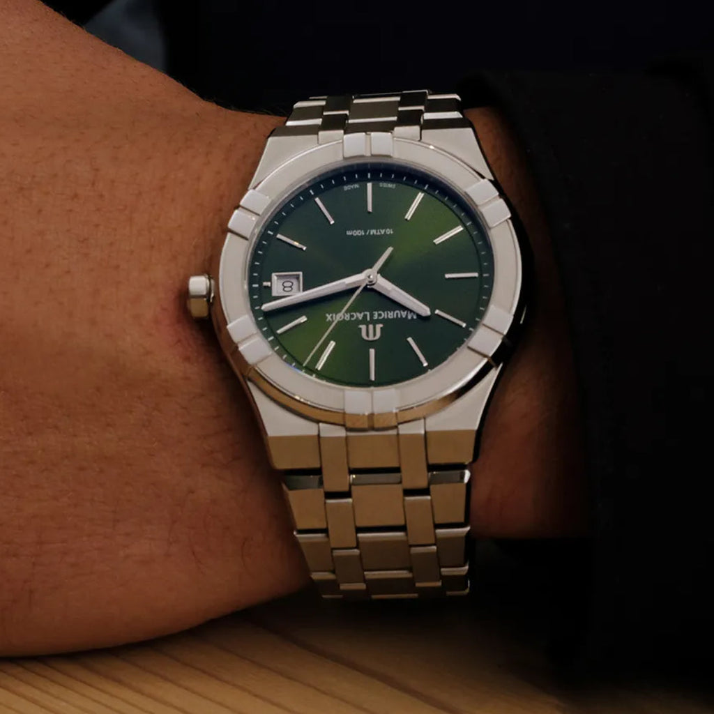 Maurice Lacroix Men's Green Aikon Quartz Watch