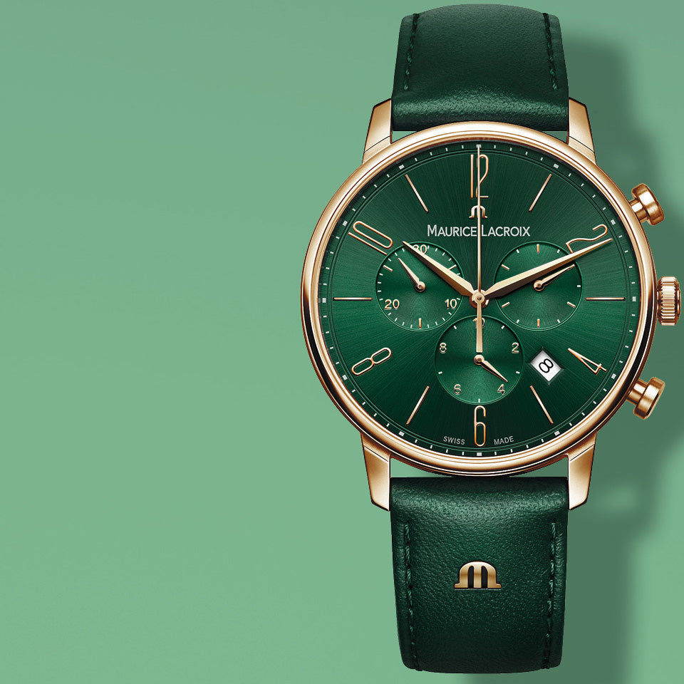 Maurice Lacroix Men's Green Eliros Chronograph  Watch