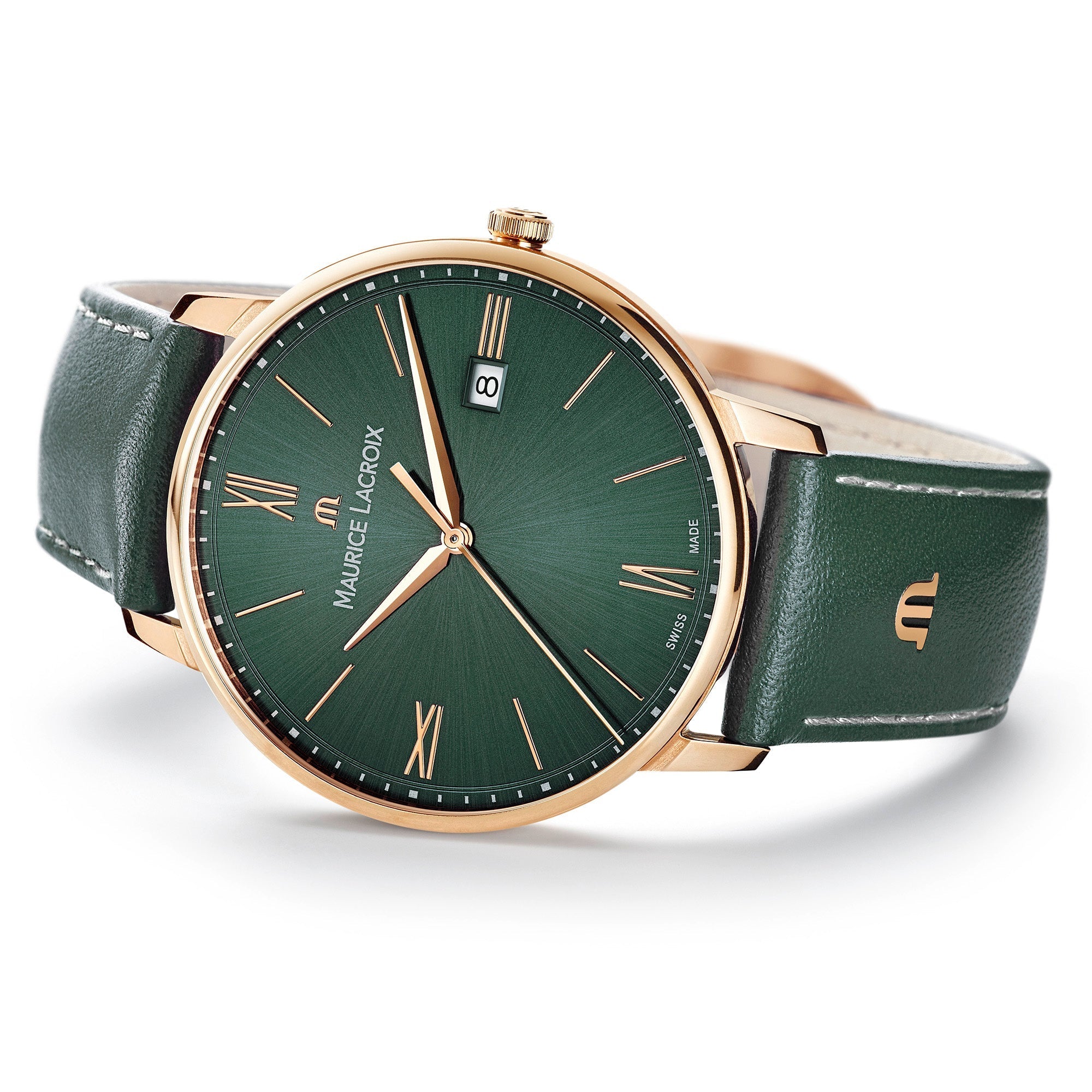 Maurice Lacroix Men's Green Eliros Date Quartz Watch