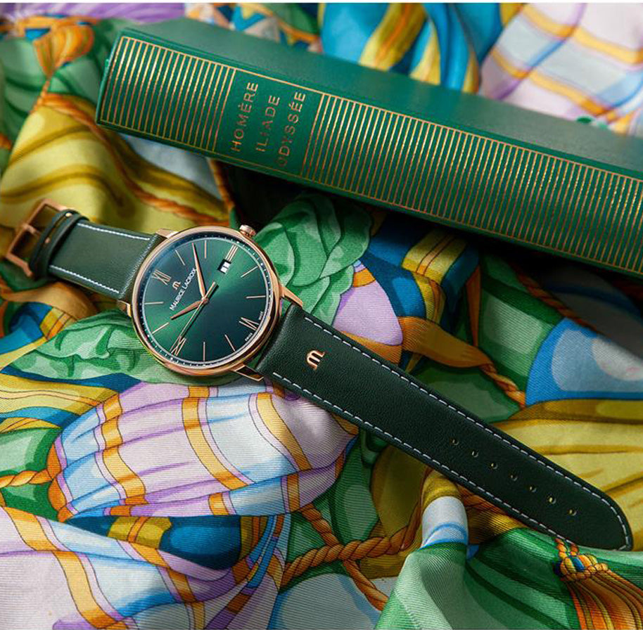 Maurice Lacroix Men's Green Eliros Date Quartz Watch