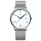 Maurice Lacroix Men's White Eliros Date Quartz Mesh Watch