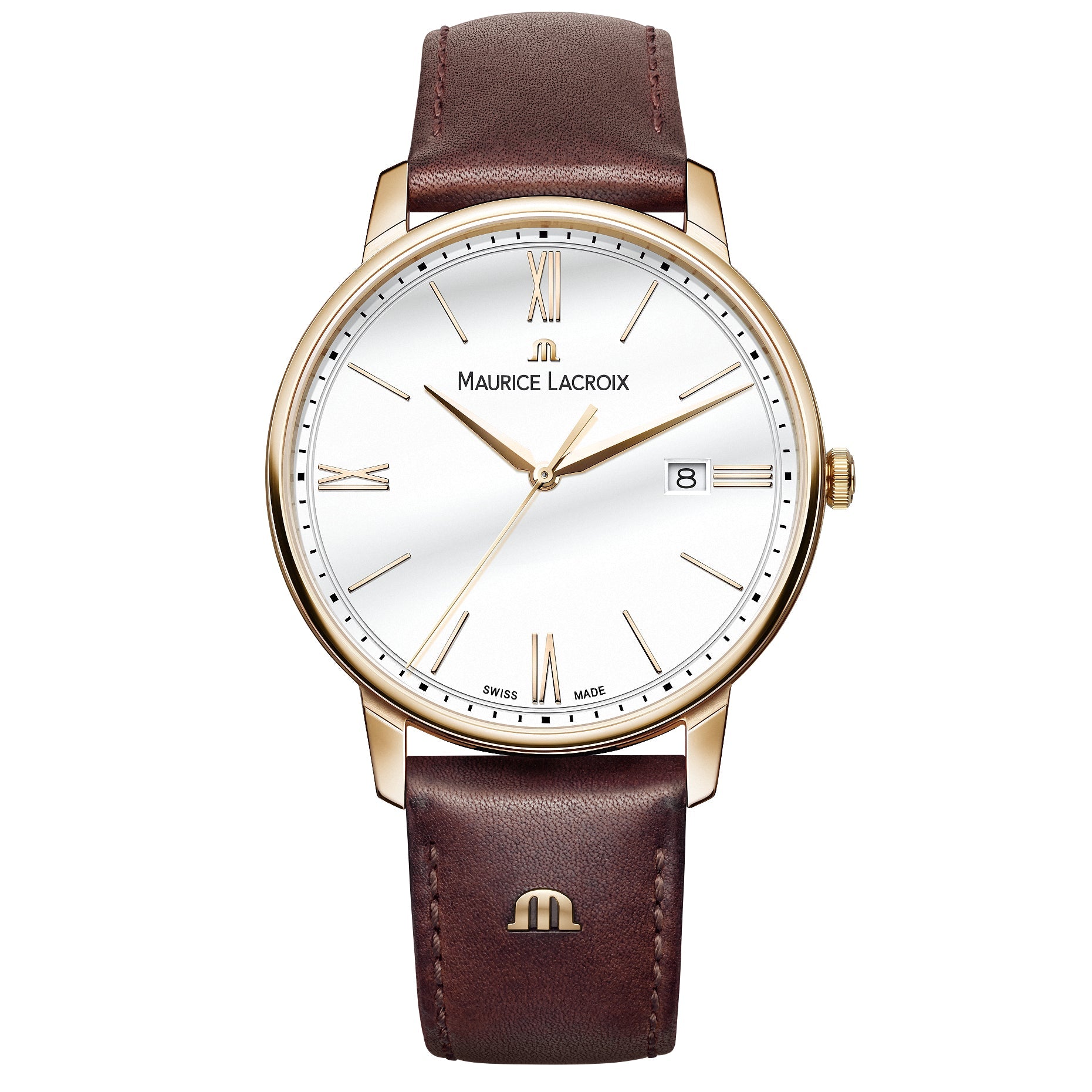 Maurice Lacroix Men's White Eliros Date Quartz Watch