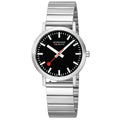 Mondaine Classic Unisex Black Watch