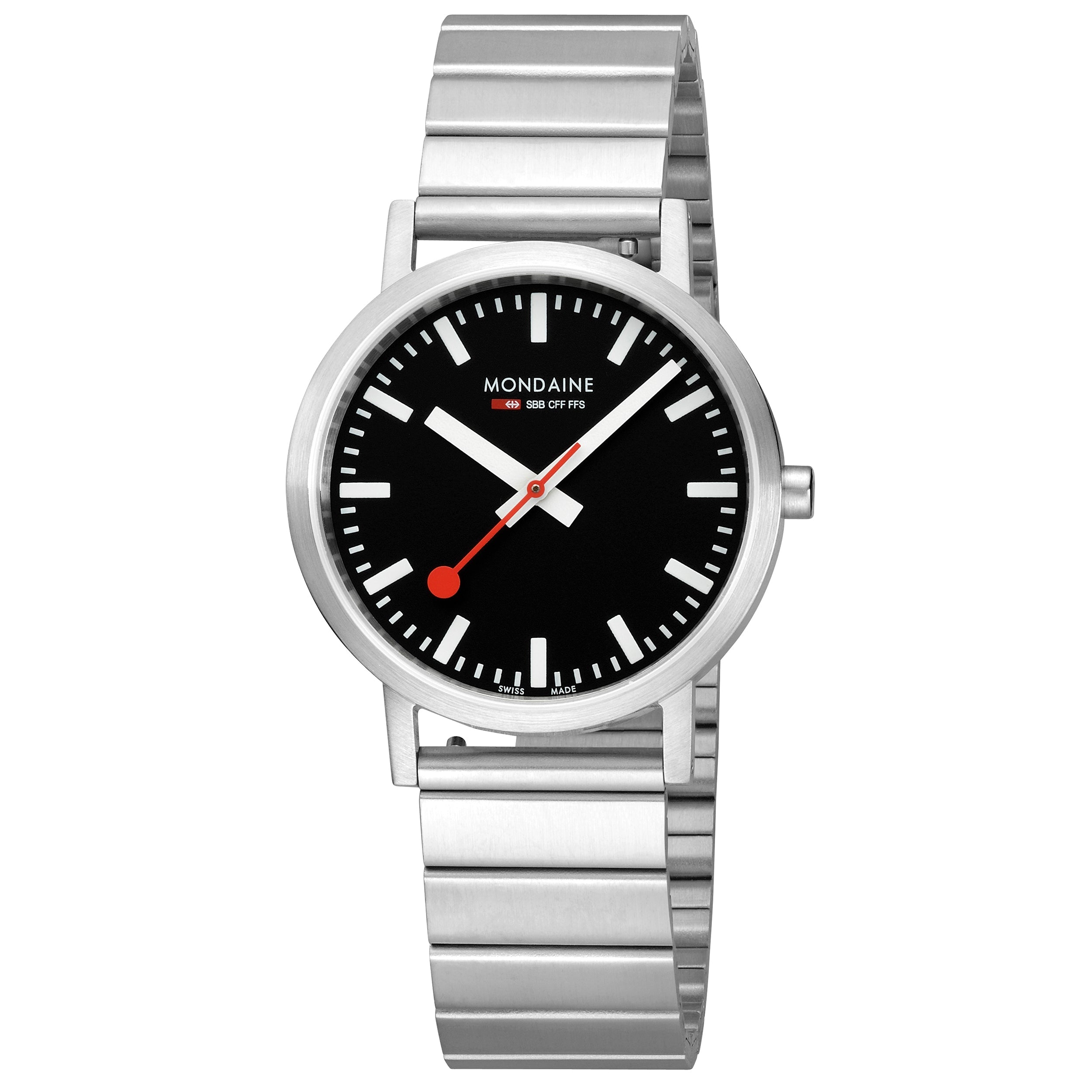 Mondaine Classic Unisex Black Watch