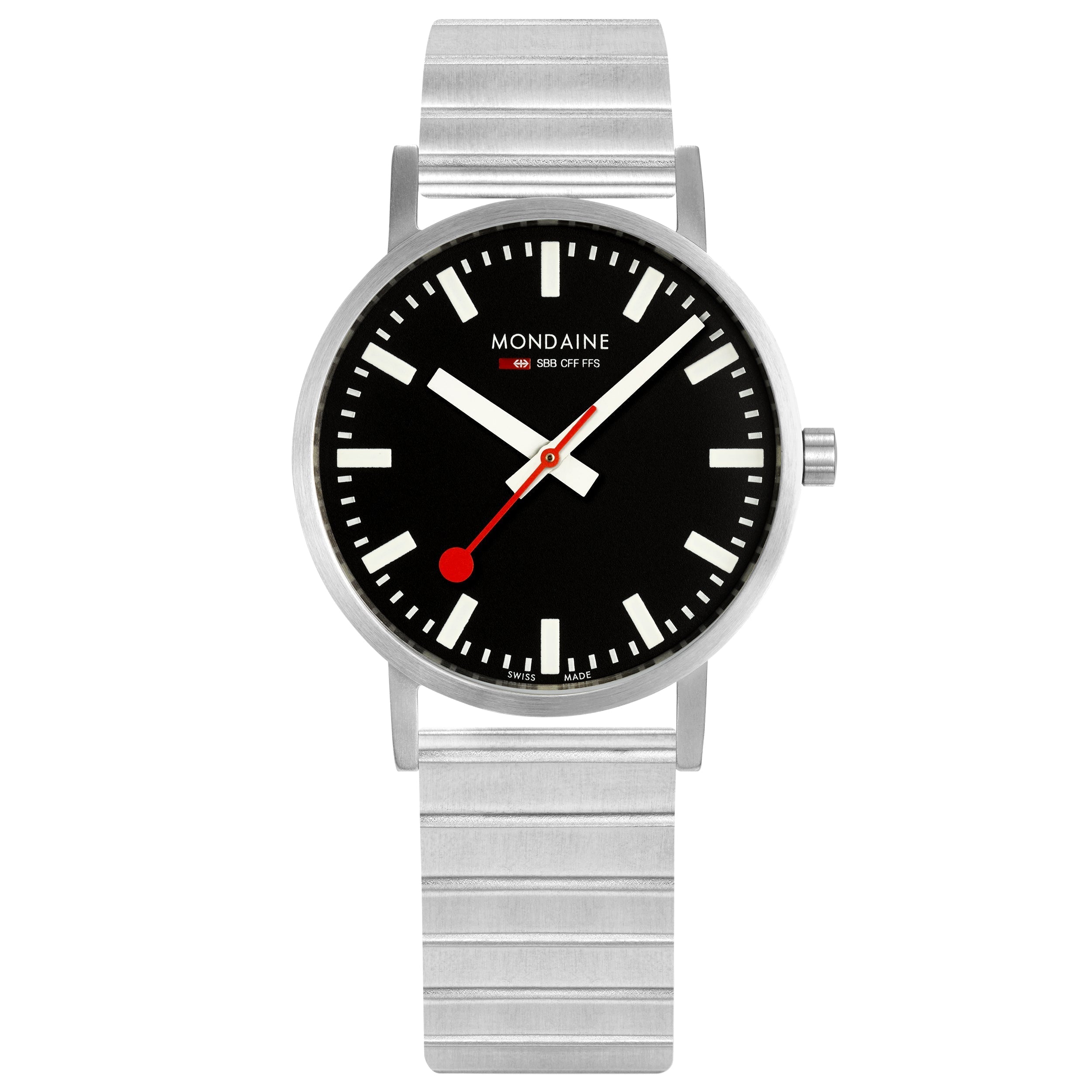 Mondaine Classic Unisex Black Watch