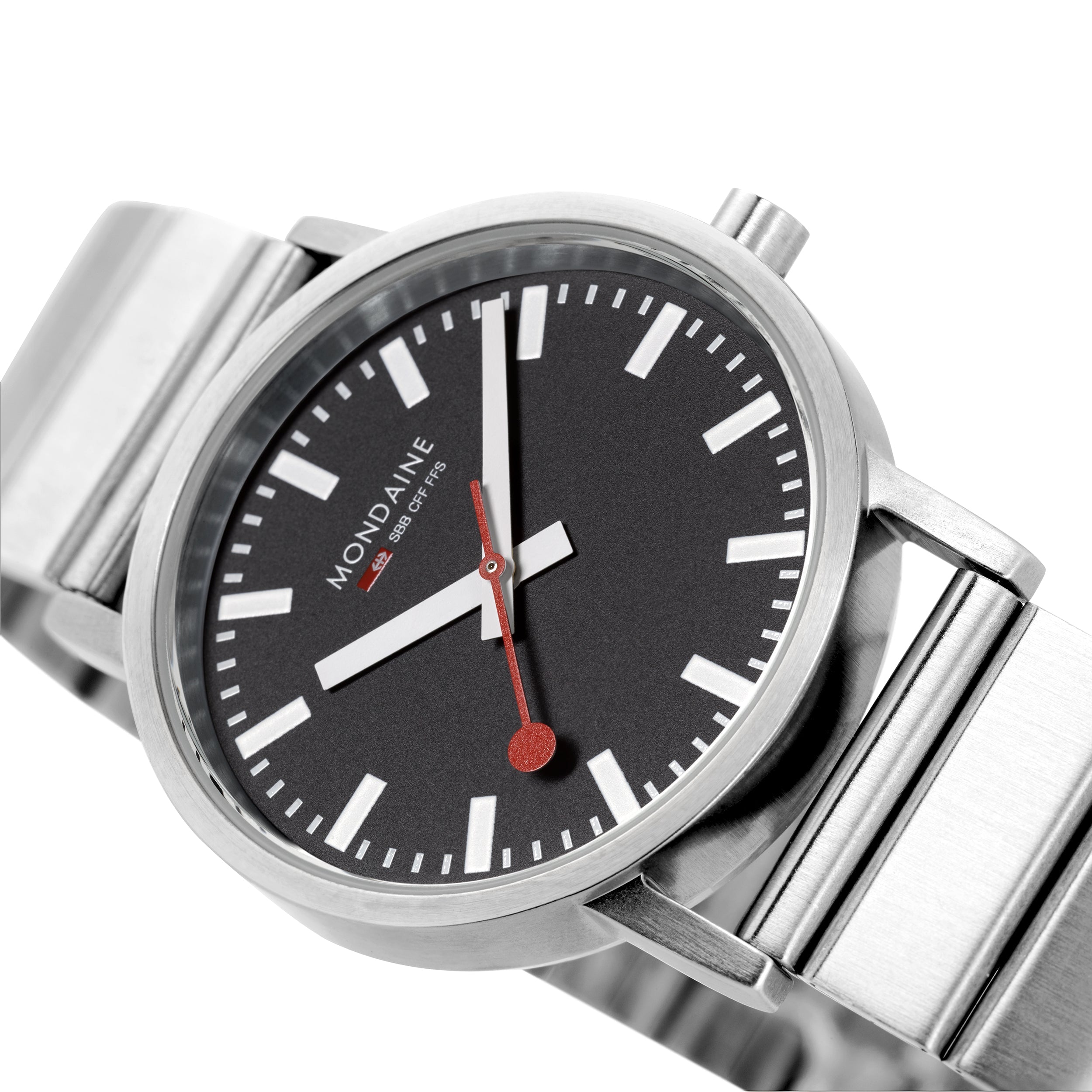 Mondaine Classic Unisex Black Watch