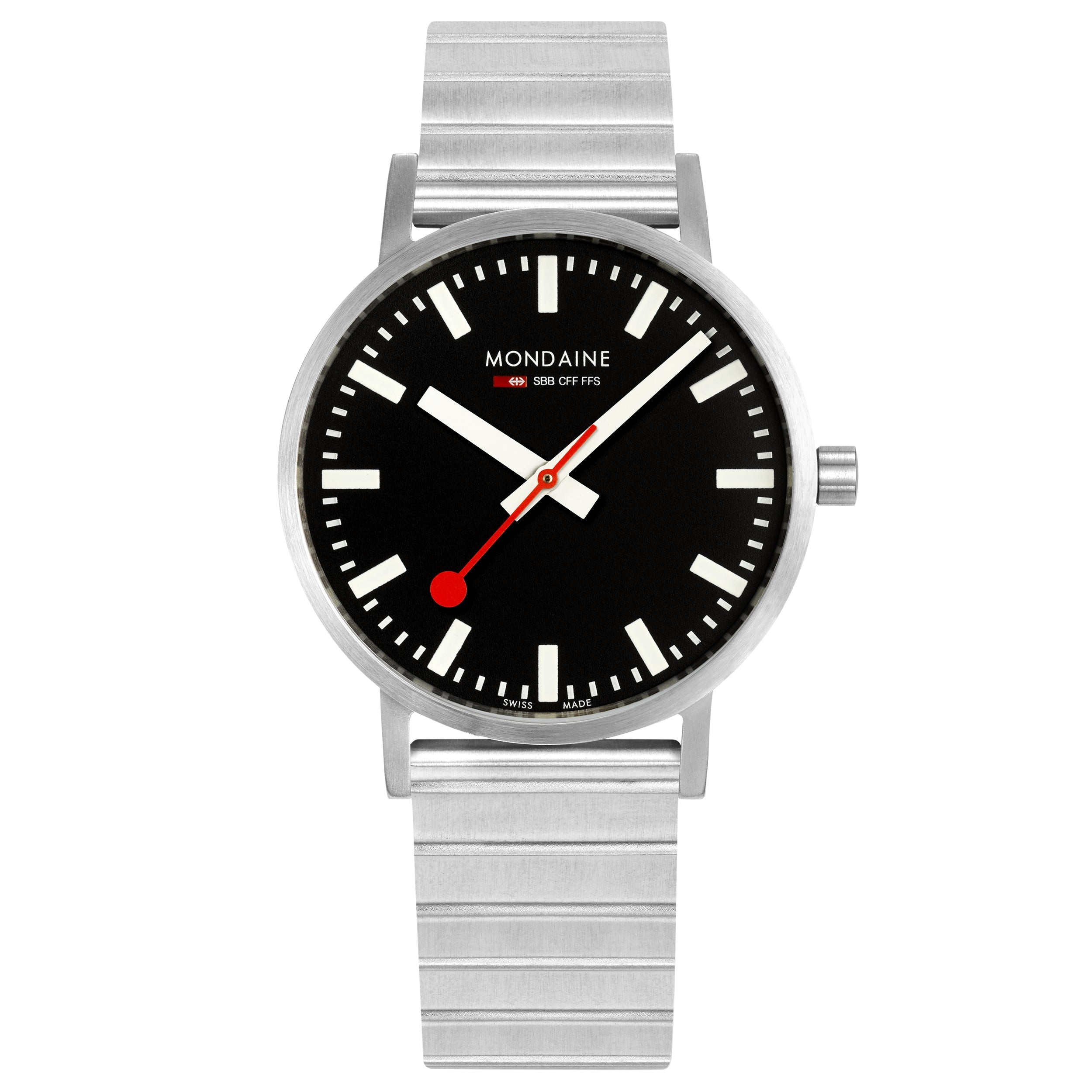 Mondaine Classic Unisex Black Watch