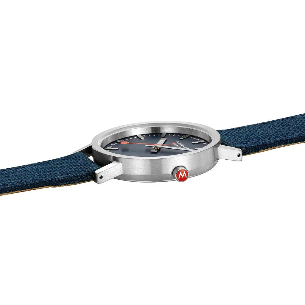 Mondaine Classic Unisex Blue Watch