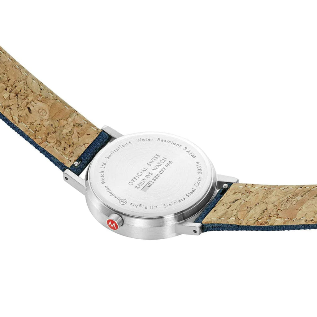 Mondaine Classic Unisex Blue Watch