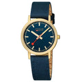 Mondaine Classic Unisex Blue Watch