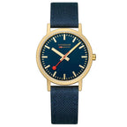 Mondaine Classic Unisex Blue Watch