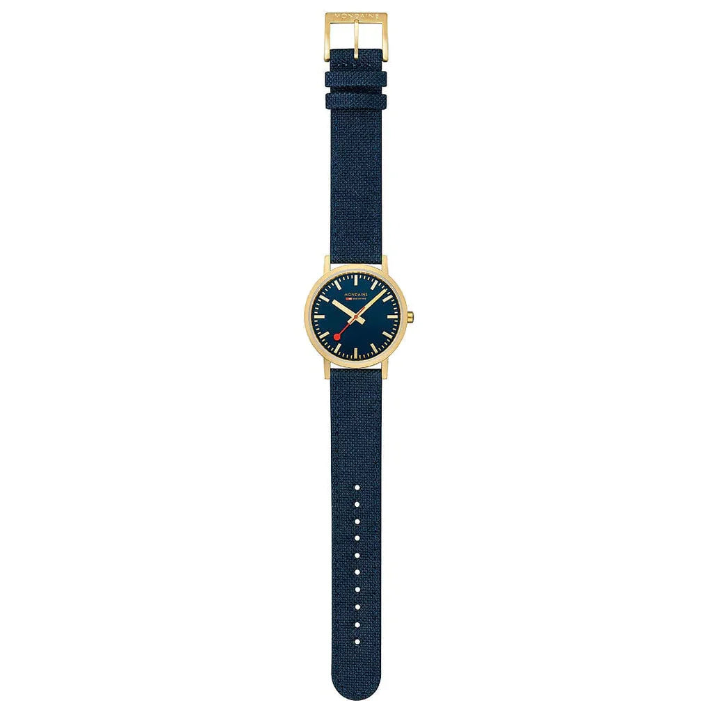 Mondaine Classic Unisex Blue Watch
