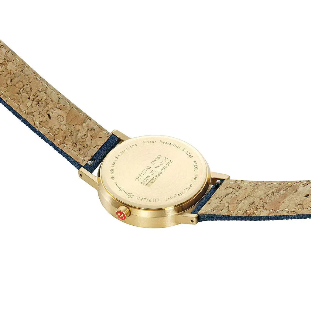 Mondaine Classic Unisex Blue Watch