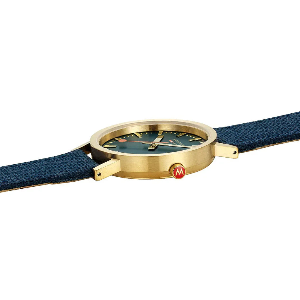 Mondaine Classic Unisex Blue Watch