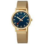 Mondaine Classic Unisex Gold Watch