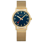 Mondaine Classic Unisex Gold Watch