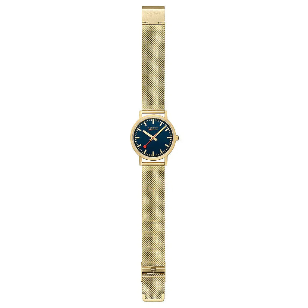 Mondaine Classic Unisex Gold Watch