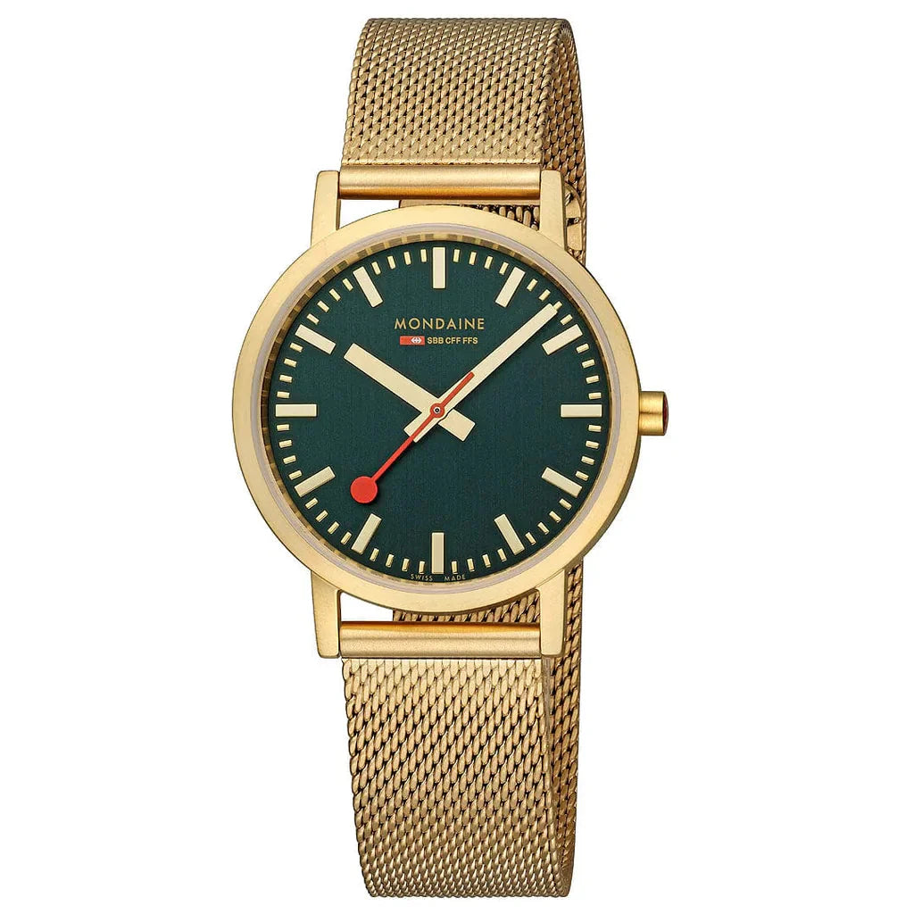 Mondaine Classic Unisex Gold Watch
