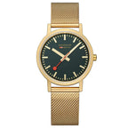 Mondaine Classic Unisex Gold Watch