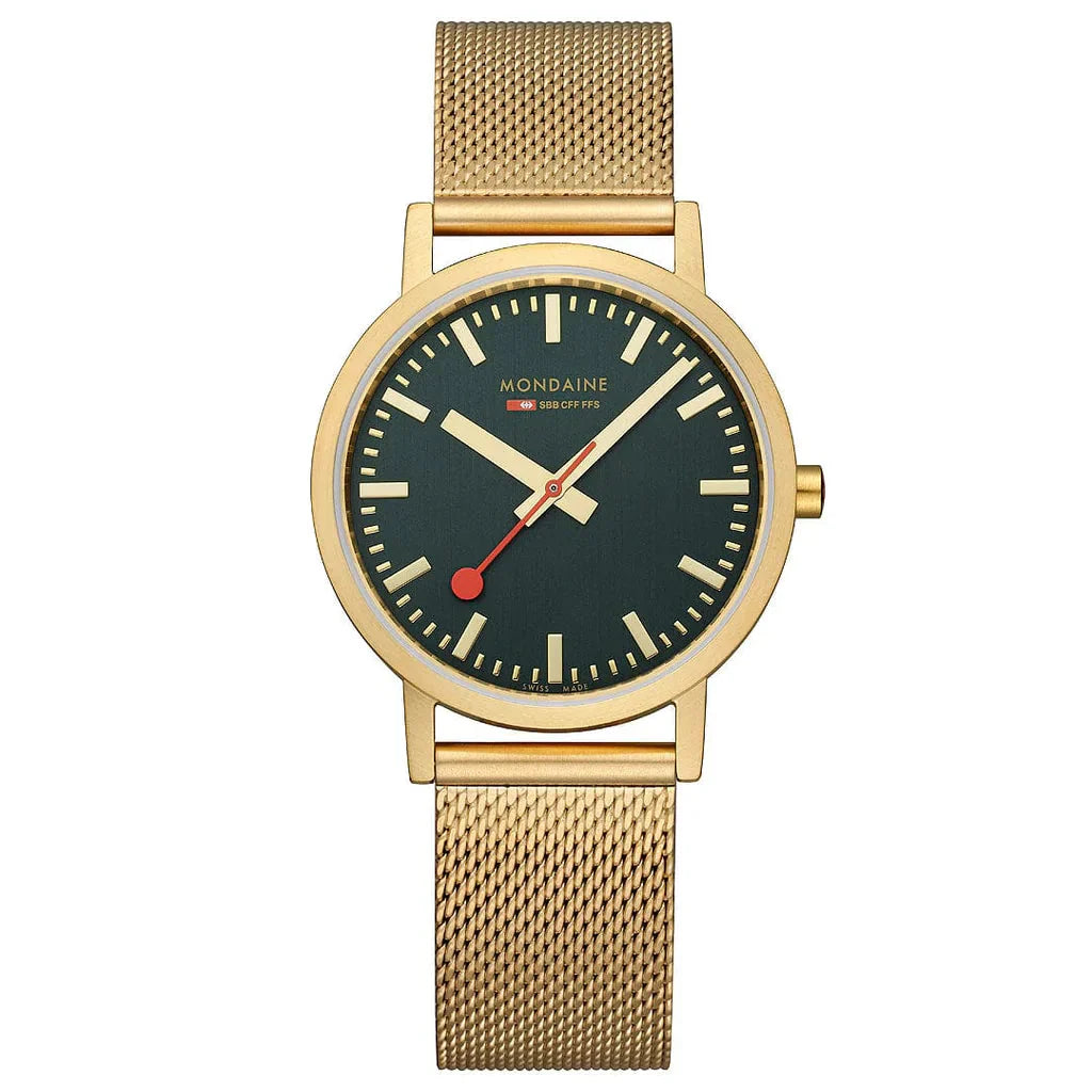 Mondaine Classic Unisex Gold Watch