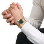 Mondaine Classic Unisex Gold Watch