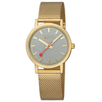 Mondaine Classic Unisex Gold Watch