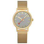 Mondaine Classic Unisex Gold Watch