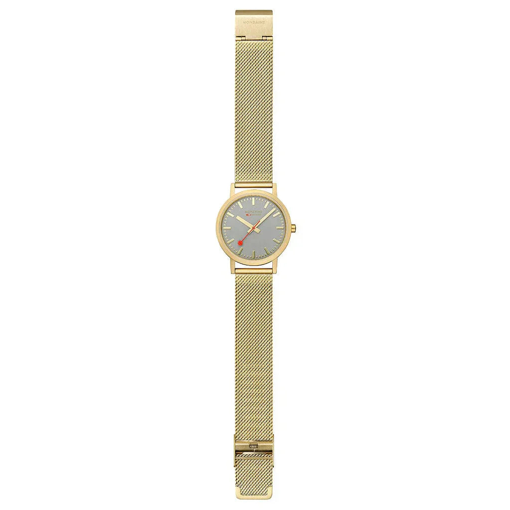 Mondaine Classic Unisex Gold Watch