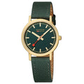 Mondaine Classic Unisex Green Watch