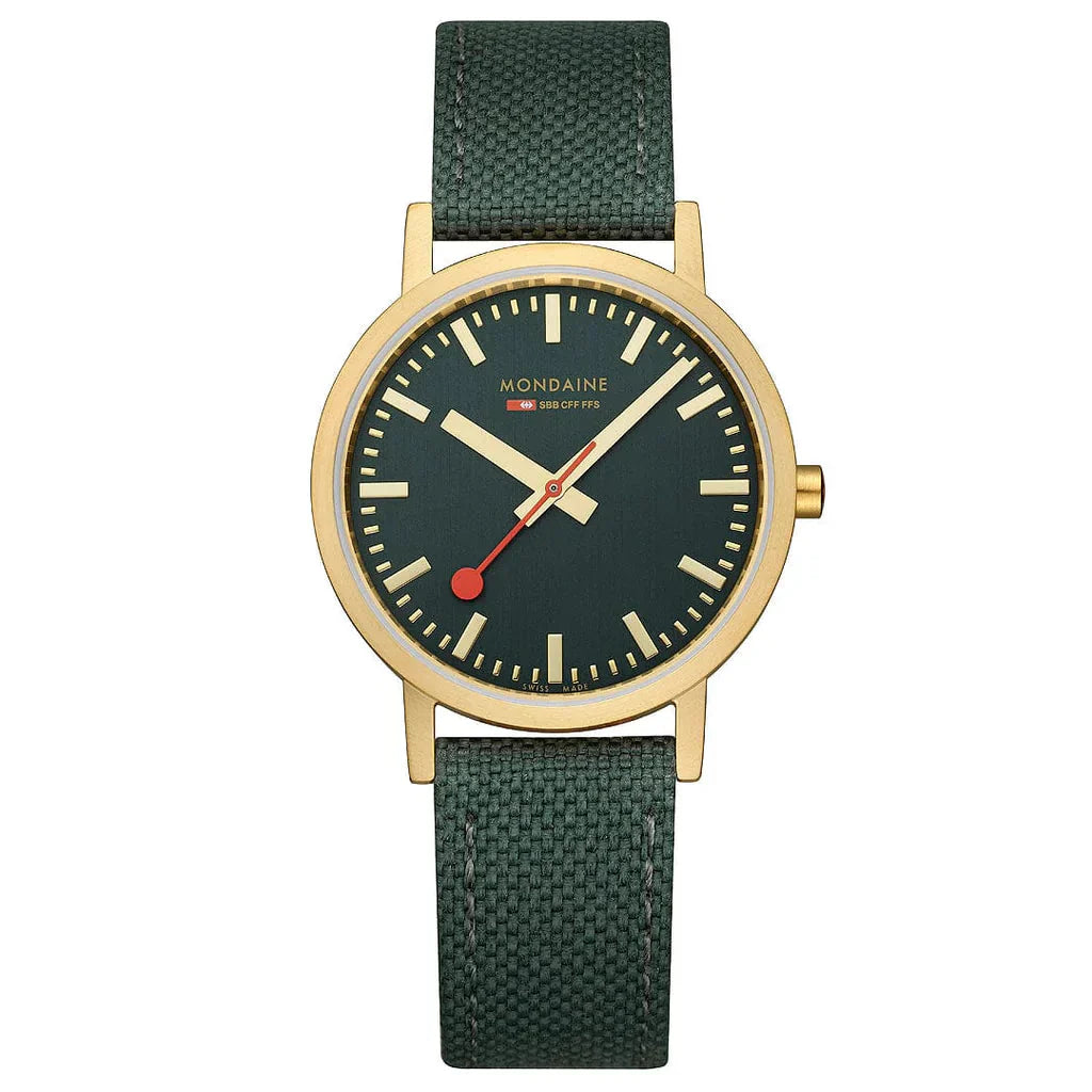 Mondaine Classic Unisex Green Watch