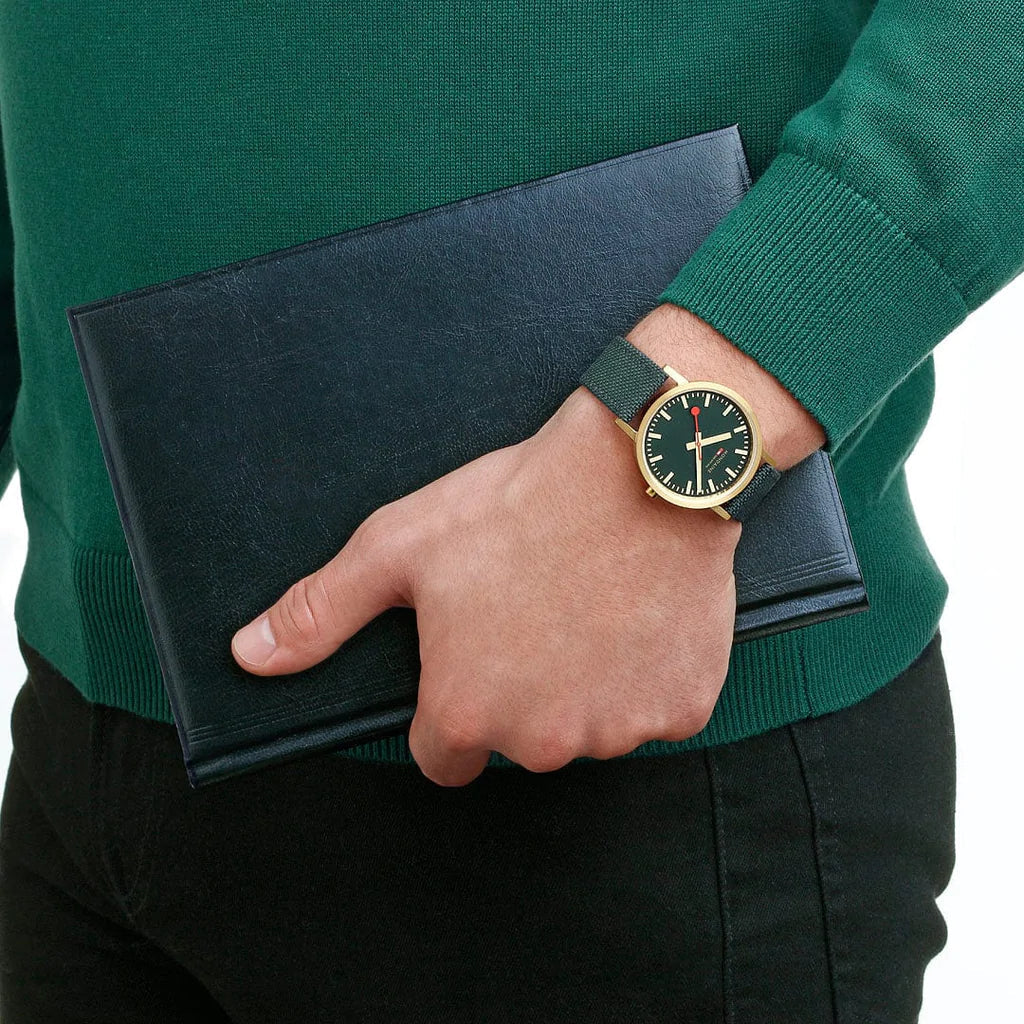 Mondaine Classic Unisex Green Watch