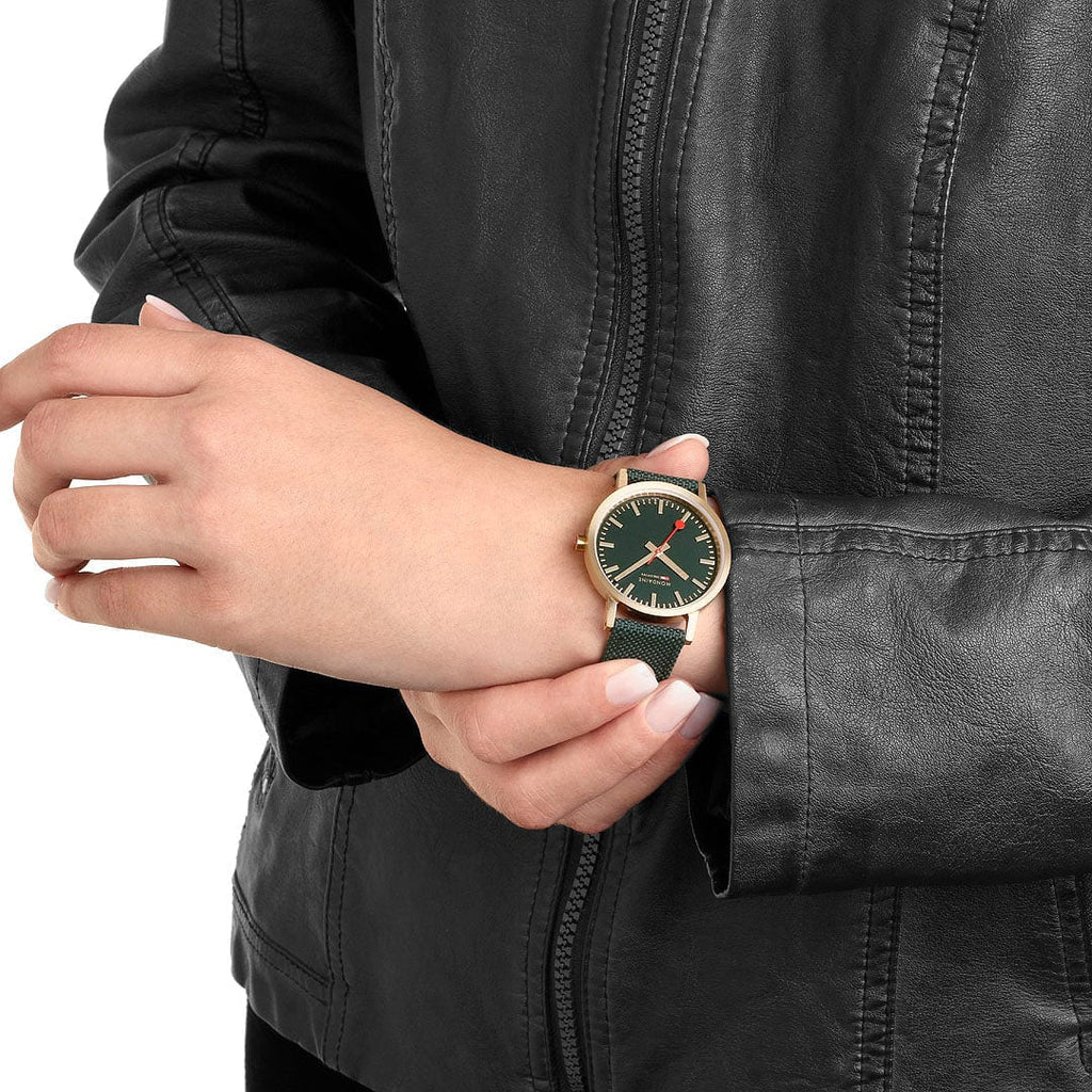 Mondaine Classic Unisex Green Watch