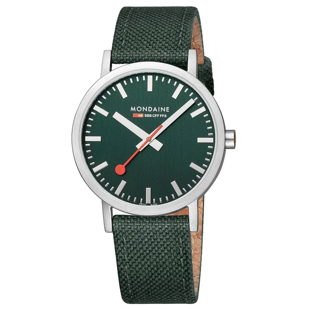 Mondaine Classic Unisex Green Watch