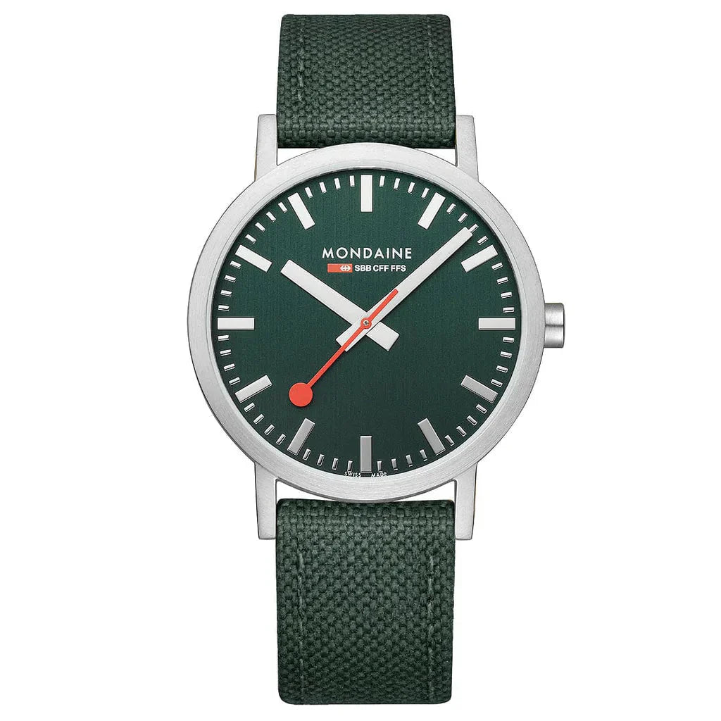 Mondaine Classic Unisex Green Watch
