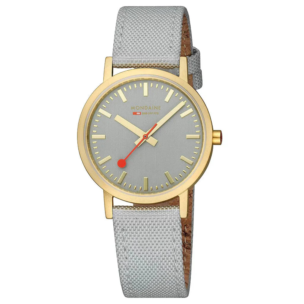 Mondaine Classic Unisex Grey Watch