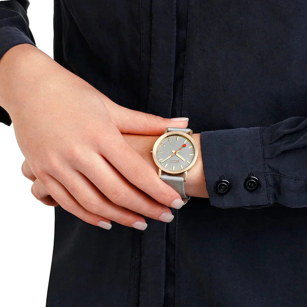 Mondaine Classic Unisex Grey Watch
