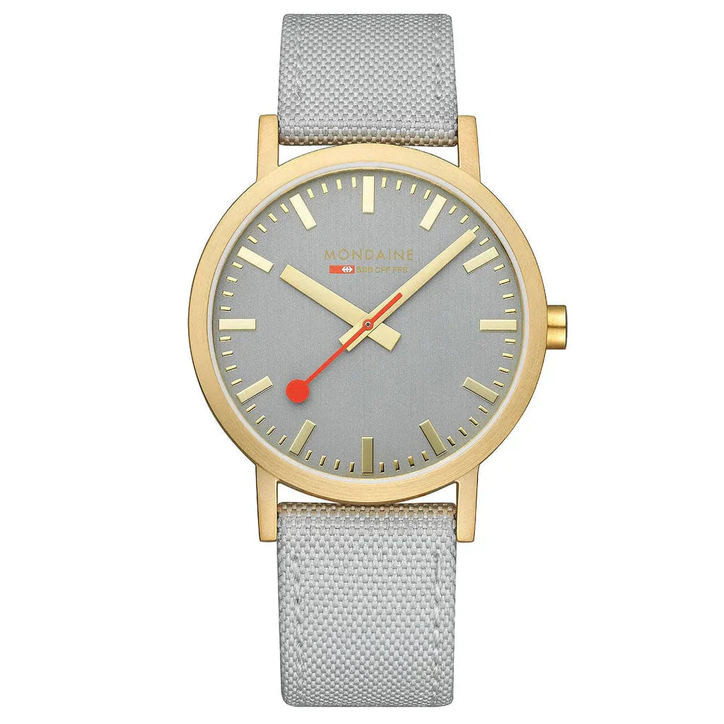 Mondaine Classic Unisex Grey Watch