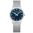 Mondaine Classic Unisex Silver Watch
