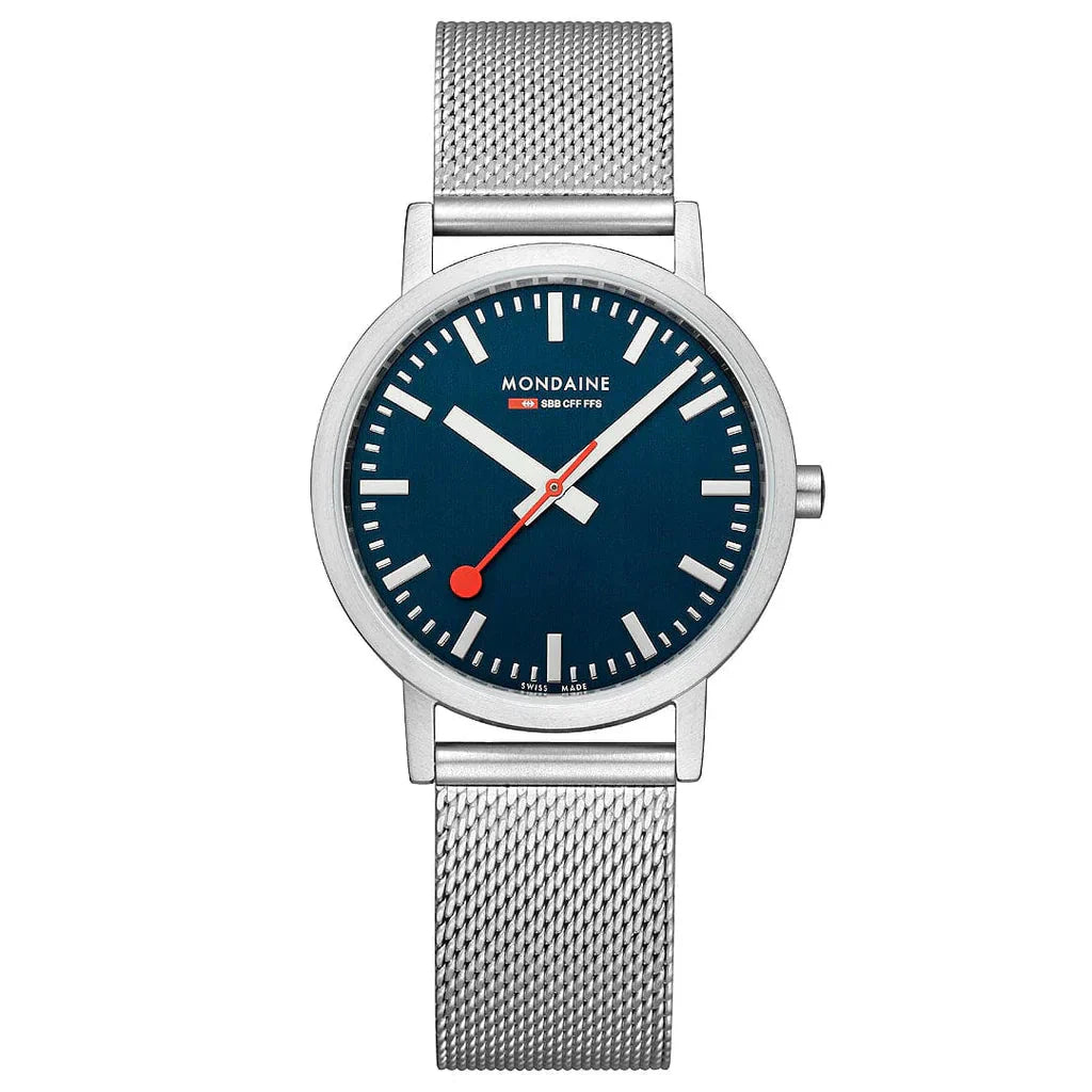 Mondaine Classic Unisex Silver Watch