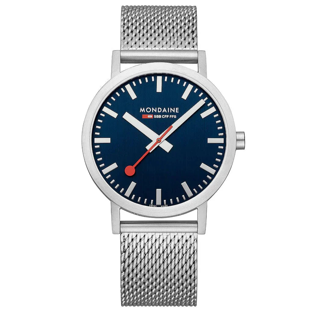 Mondaine Classic Unisex Silver Watch