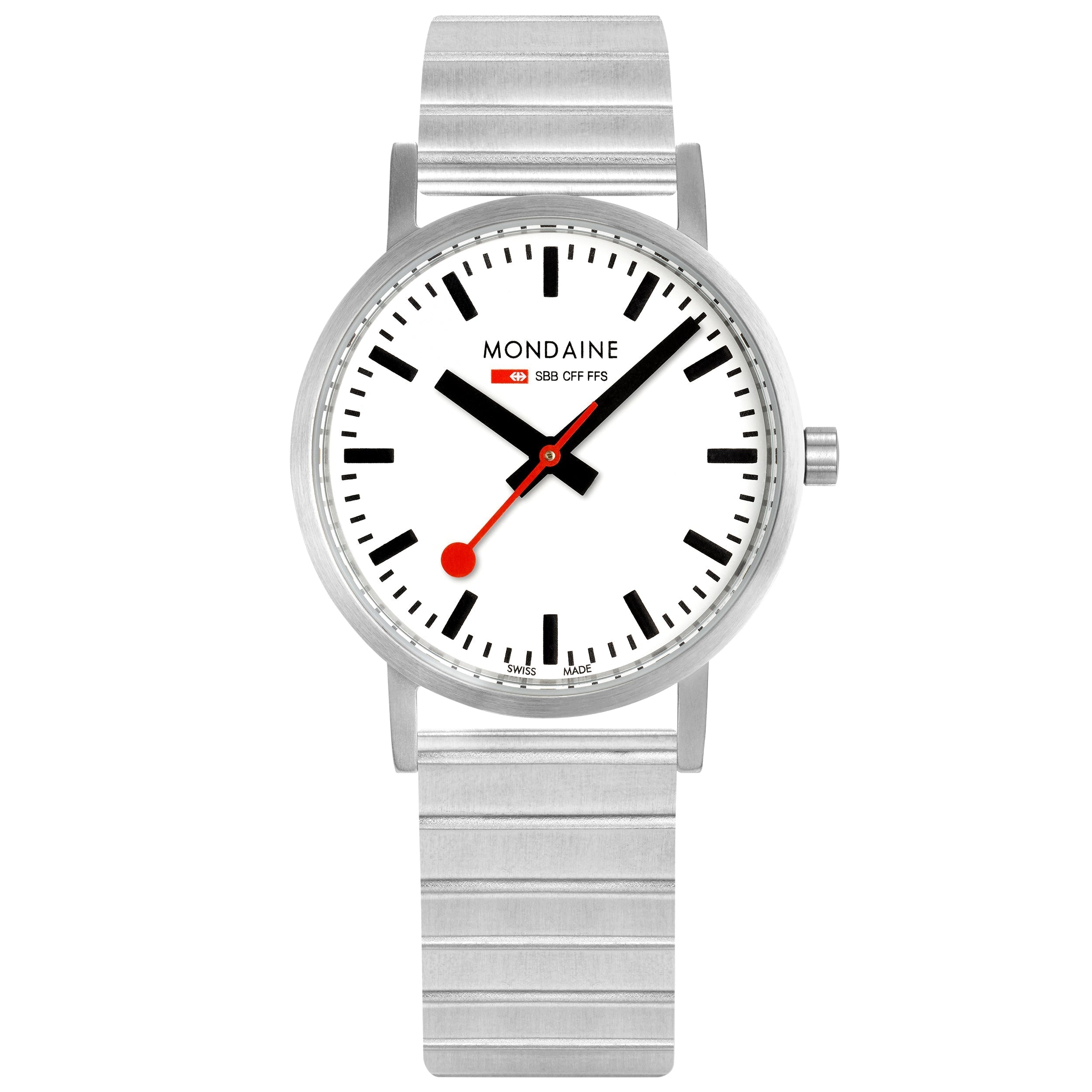 Mondaine Classic Unisex White Watch
