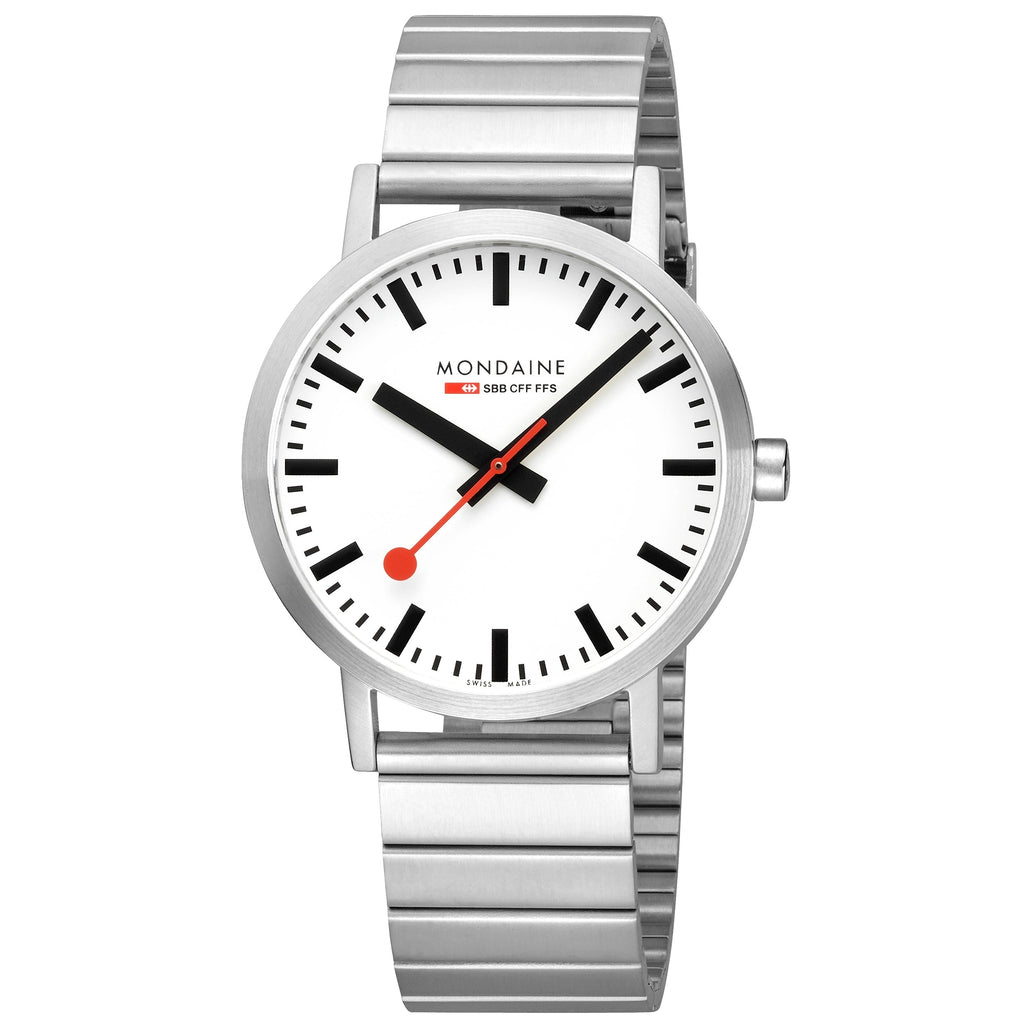 Mondaine Classic Unisex White Watch