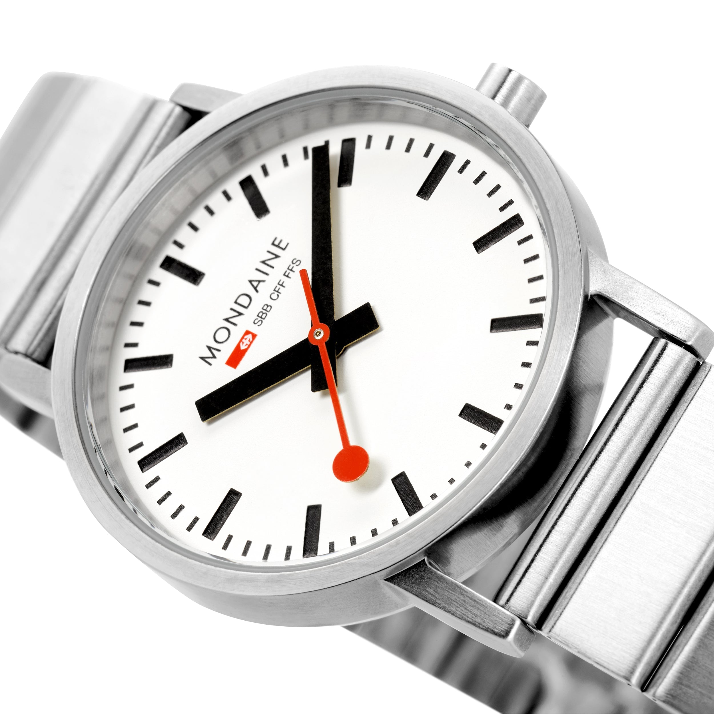 Mondaine Classic Unisex White Watch