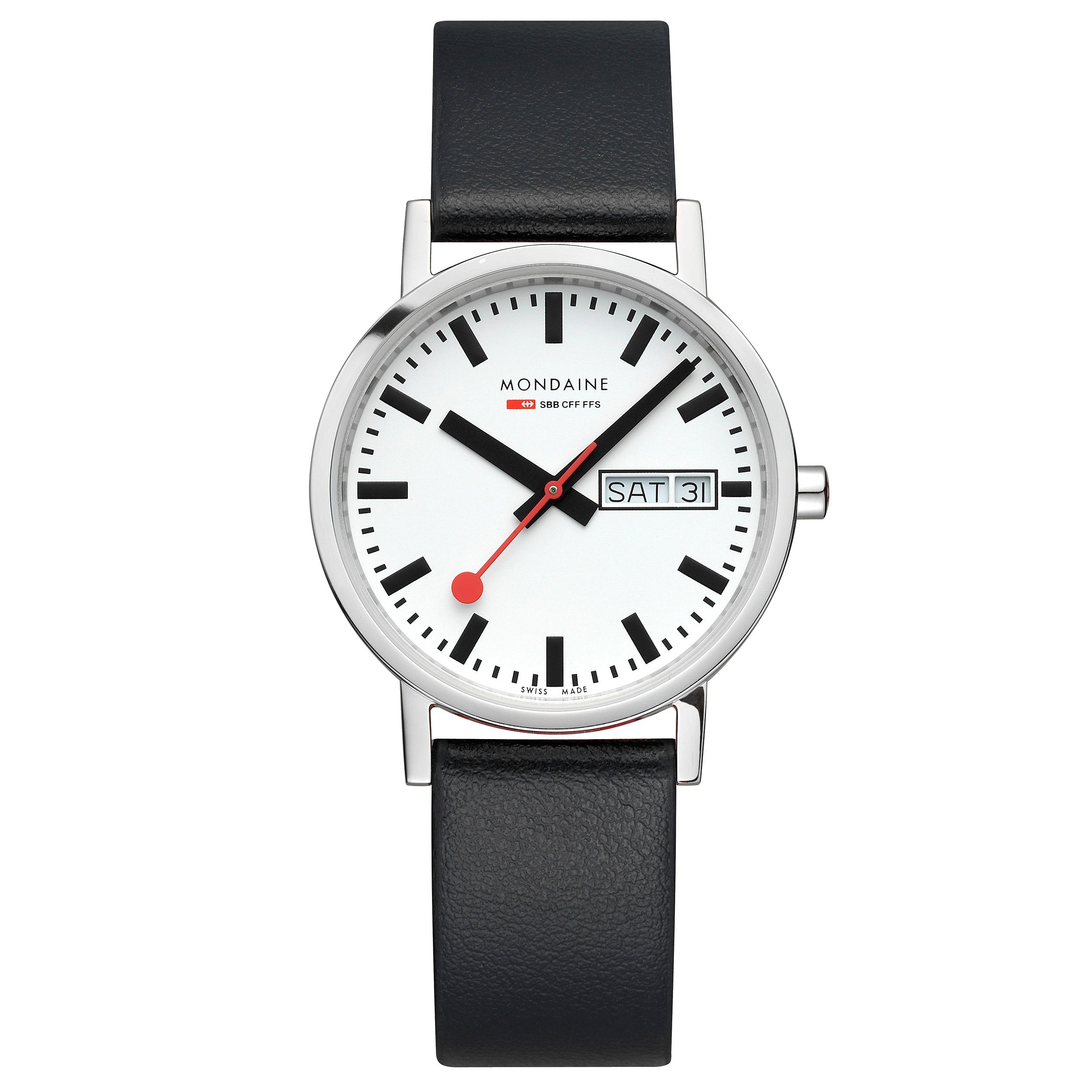 Mondaine Classic Unisex White Watch