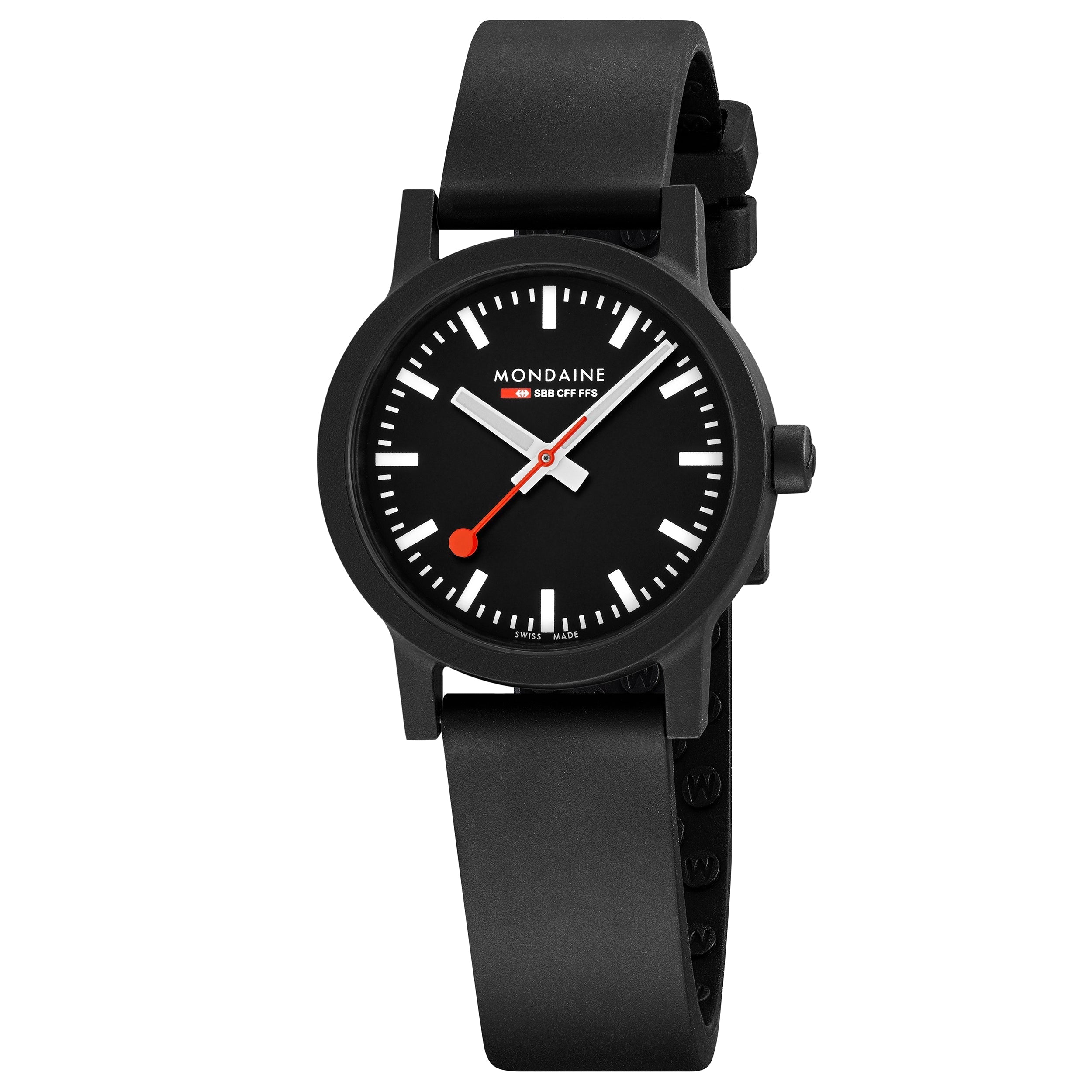 Mondaine Essence Unisex Black Watch